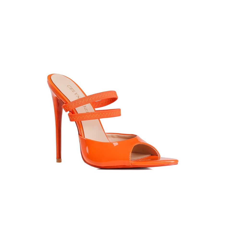 New orange sandals